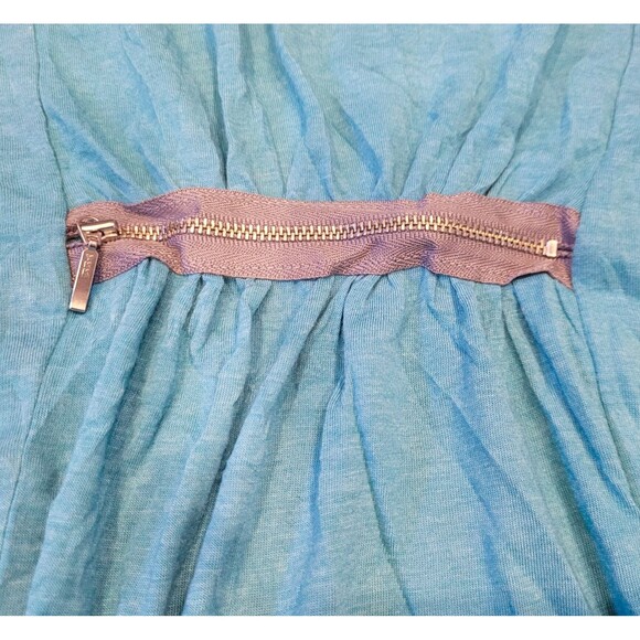 Chalet Et Ceci Teal Green Bamboo Blend Top Size Large Oversized Lagenlook USA - Picture 8 of 8